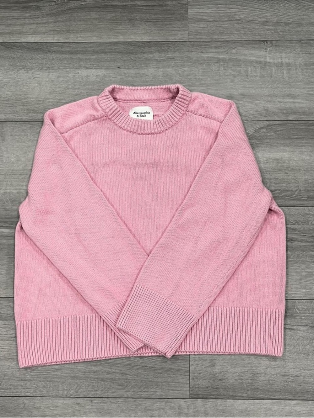 Abercrombie & Fitch Pastel Pink Crewneck Sweater